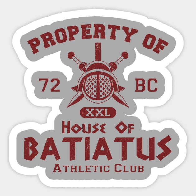 Batiatus Athletic Club Sticker by CleverAvian